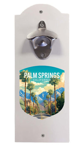 Palm Springs California Design A Souvenir Wall mounted bottle opener White White
