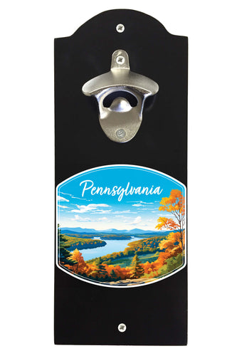 Pennsylvania Design C Souvenir Wall mounted bottle opener Black Black