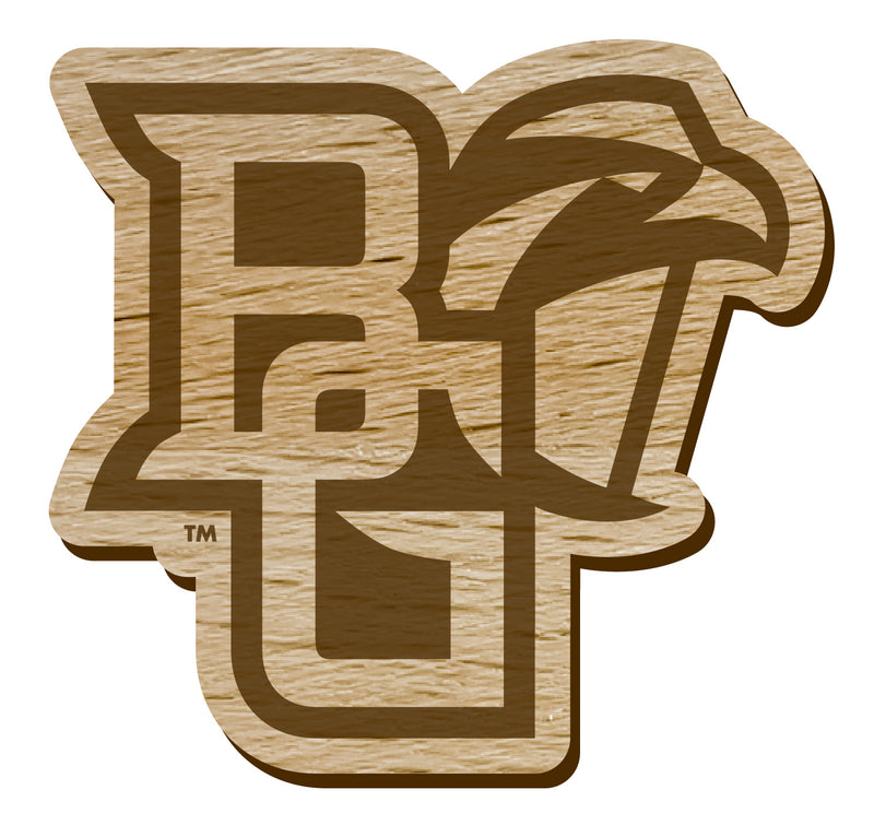 Bowling Green Falcons Officially Licensed Precision-Cut Wooden Magnet – Printed or Engraved Logo Etched