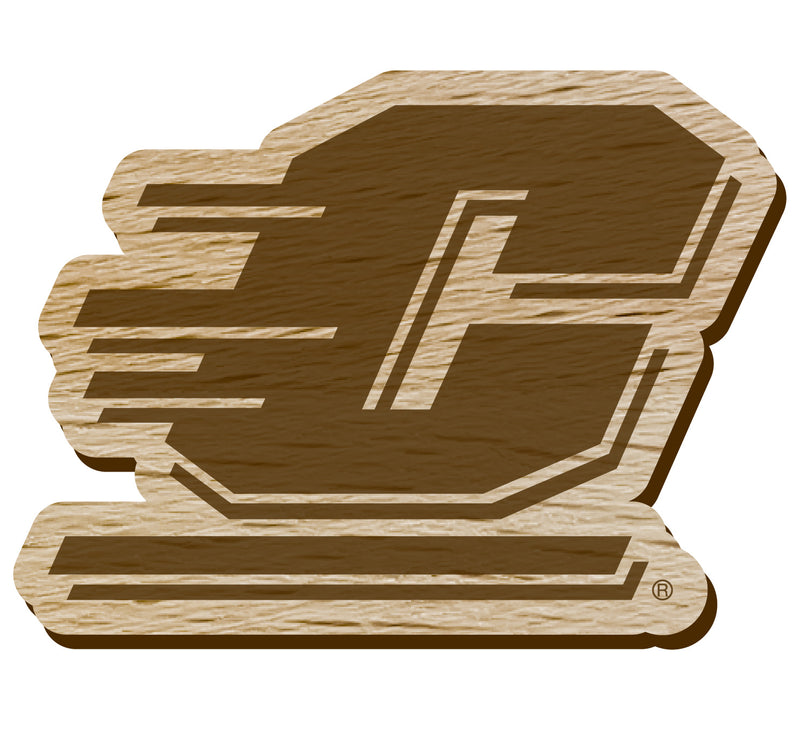 Central Michigan University Officially Licensed Precision-Cut Wooden Magnet – Printed or Engraved Logo Etched
