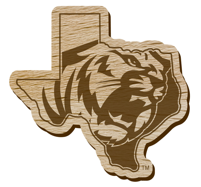 East Texas Baptist University Officially Licensed Precision-Cut Wooden Magnet – Printed or Engraved Logo Etched