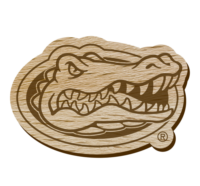 Florida Gators Officially Licensed Precision-Cut Wooden Magnet – Printed or Engraved Logo Etched