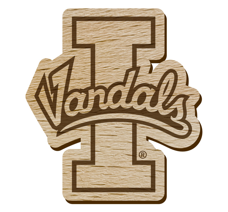 Idaho Vandals Officially Licensed Precision-Cut Wooden Magnet – Printed or Engraved Logo Etched