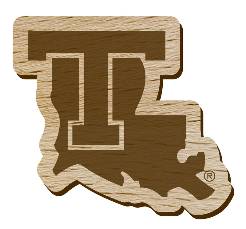 Louisiana Tech Bulldogs Officially Licensed Precision-Cut Wooden Magnet – Printed or Engraved Logo Etched