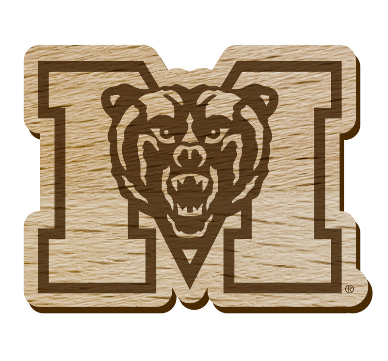 Mercer University Officially Licensed Precision-Cut Wooden Magnet – Printed or Engraved Logo Etched