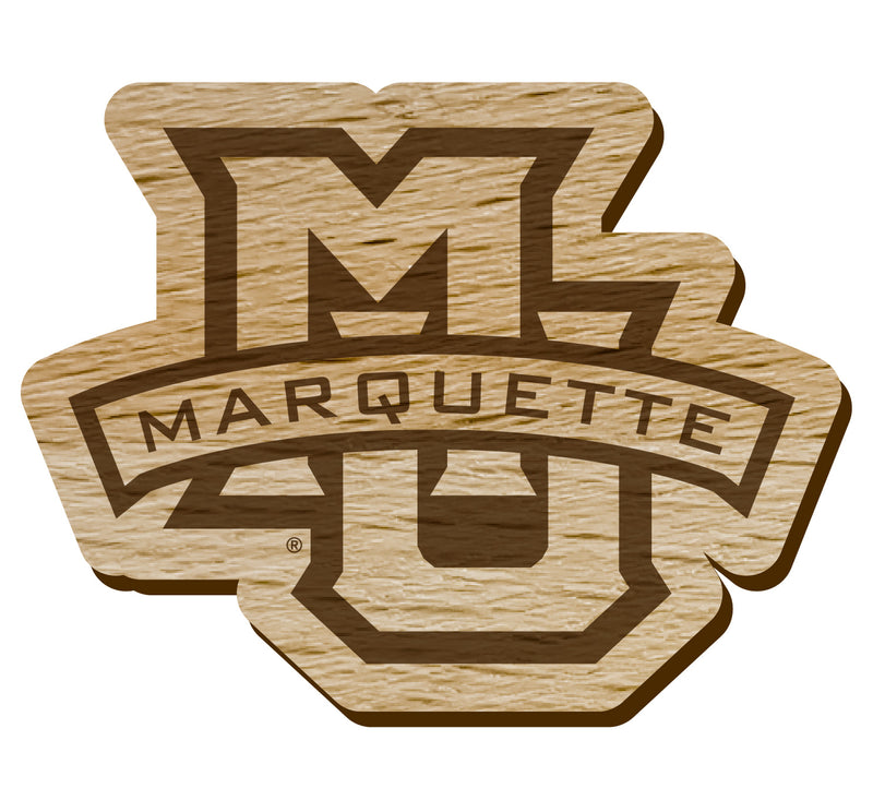Marquette Golden Eagles Officially Licensed Precision-Cut Wooden Magnet – Printed or Engraved Logo Etched
