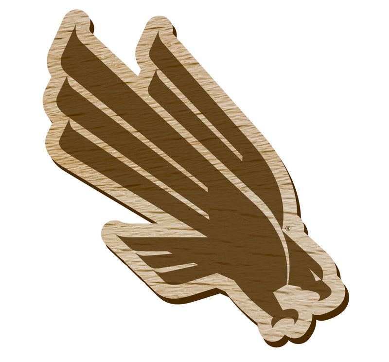 North Texas Officially Licensed Precision-Cut Wooden Magnet – Printed or Engraved Logo Etched