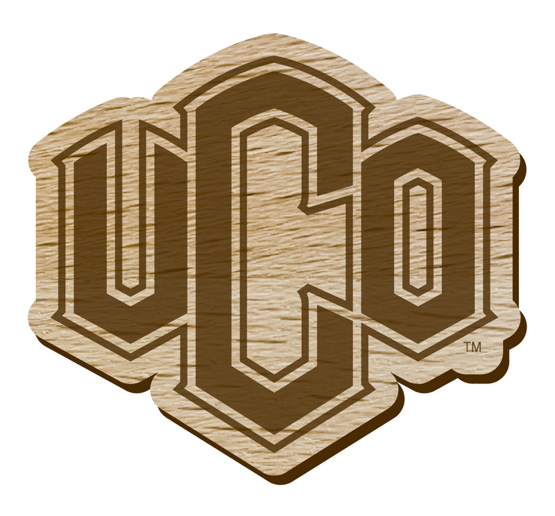 University of Central Oklahoma Bronchos Officially Licensed Precision-Cut Wooden Magnet – Printed or Engraved Logo Etched