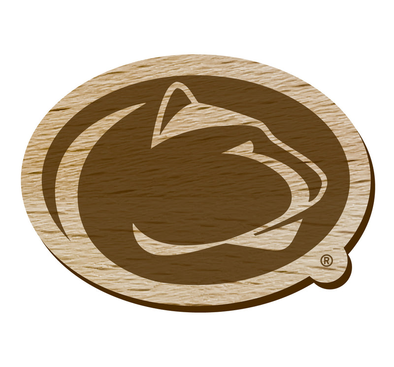 Penn State Nittany Lions Officially Licensed Precision-Cut Wooden Magnet – Printed or Engraved Logo Etched