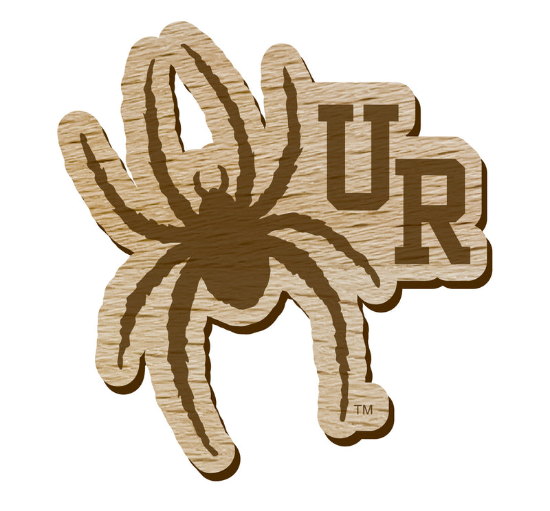 Richmond Spiders Officially Licensed Precision-Cut Wooden Magnet – Printed or Engraved Logo Etched
