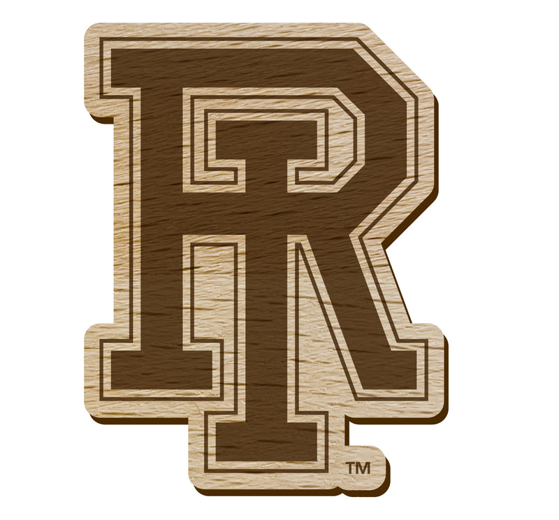 Rhode Island University Officially Licensed Precision-Cut Wooden Magnet – Printed or Engraved Logo Etched