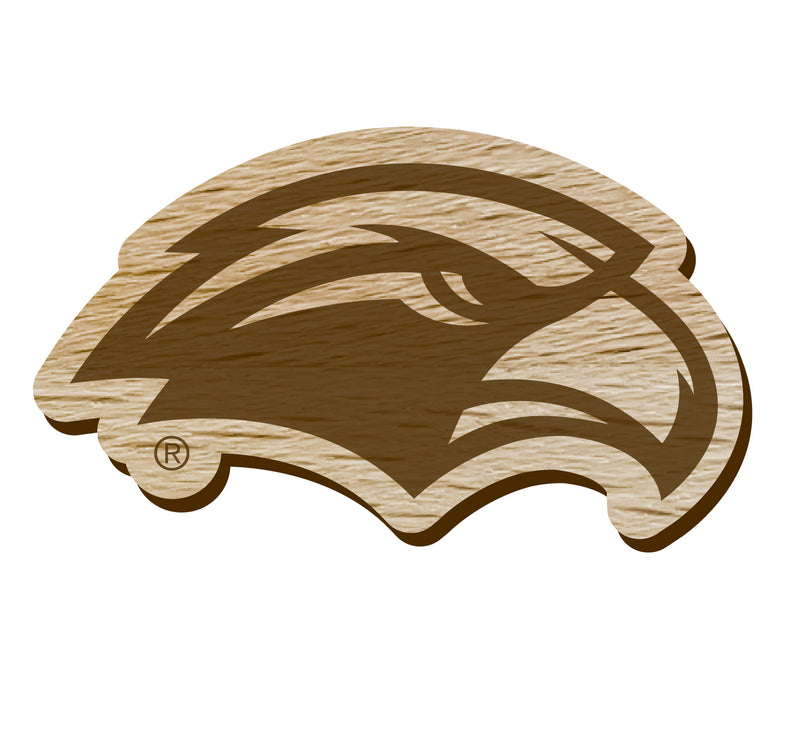 Southern Mississippi Golden Eagles Officially Licensed Precision-Cut Wooden Magnet – Printed or Engraved Logo Etched