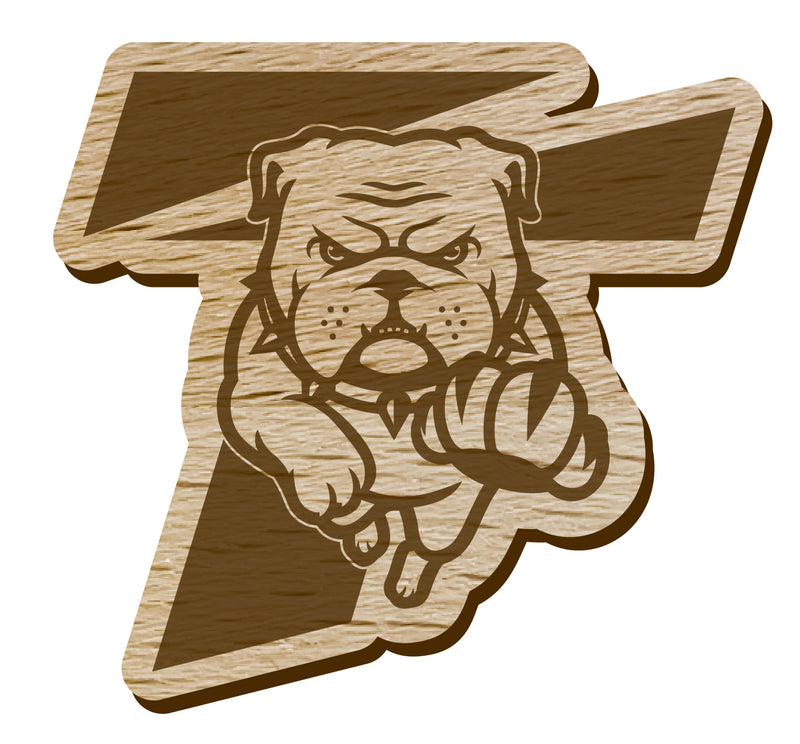 Truman State University Officially Licensed Precision-Cut Wooden Magnet – Printed or Engraved Logo Etched