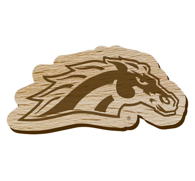 Western Michigan University Officially Licensed Precision-Cut Wooden Magnet – Printed or Engraved Logo Etched