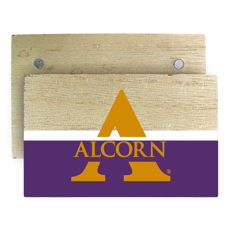 Alcorn State Braves Wooden 2" x 3" Fridge Magnet Officially Licensed Collegiate Product