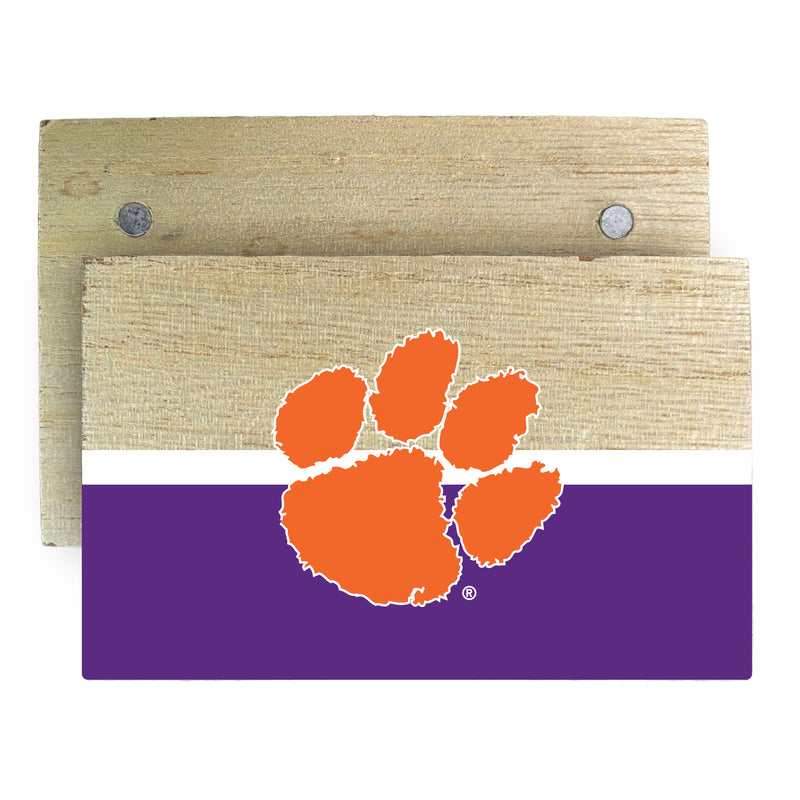 Clemson Tigers Wooden 2" x 3" Fridge Magnet Officially Licensed Collegiate Product