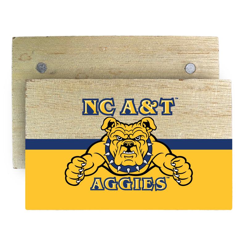 North Carolina A&T State Aggies Wooden 2" x 3" Fridge Magnet Officially Licensed Collegiate Product