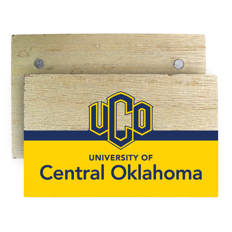 University of Central Oklahoma Bronchos Wooden 2" x 3" Fridge Magnet Officially Licensed Collegiate Product