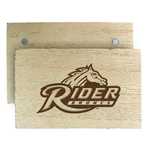 Load image into Gallery viewer, Rider University Broncs Wooden 2&quot; x 3&quot; Fridge Magnet Officially Licensed Collegiate Product
