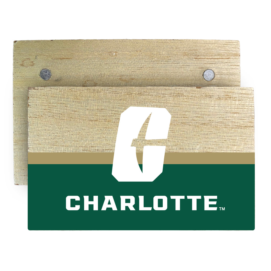 North Carolina Charlotte Forty-Niners Wooden 2