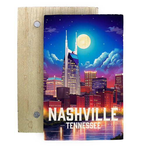 Nashville Tennessee Design D Souvenir Wooden 2