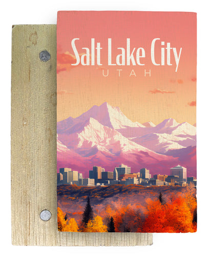Salt Lake City Utah Design C Souvenir Wooden 2