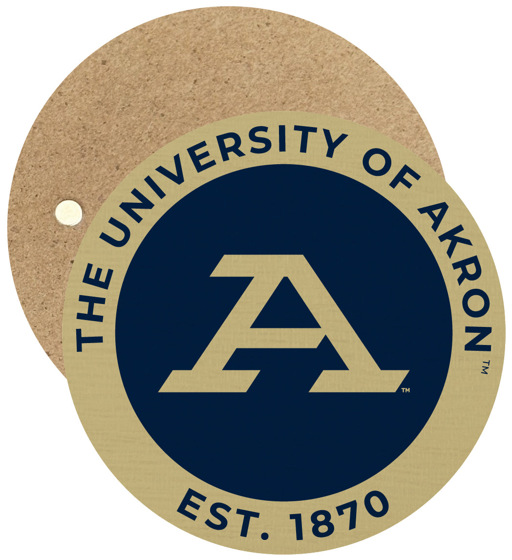 Akron Zips Round Wooden 2.5
