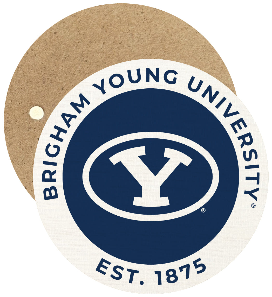 Brigham Young Cougars Round Wooden 2.5