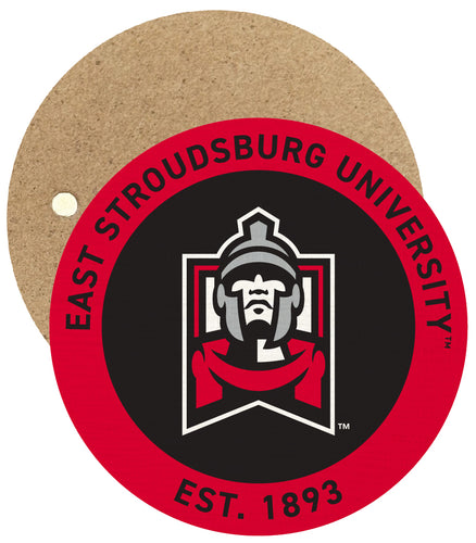 East Stroudsburg University Round Wooden 2.5