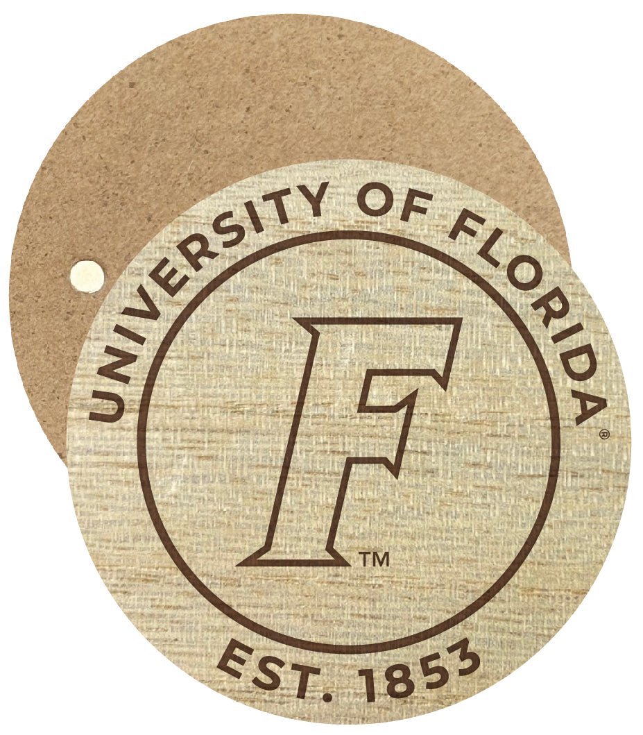 Florida Gators Engraved Round Wooden 2.5