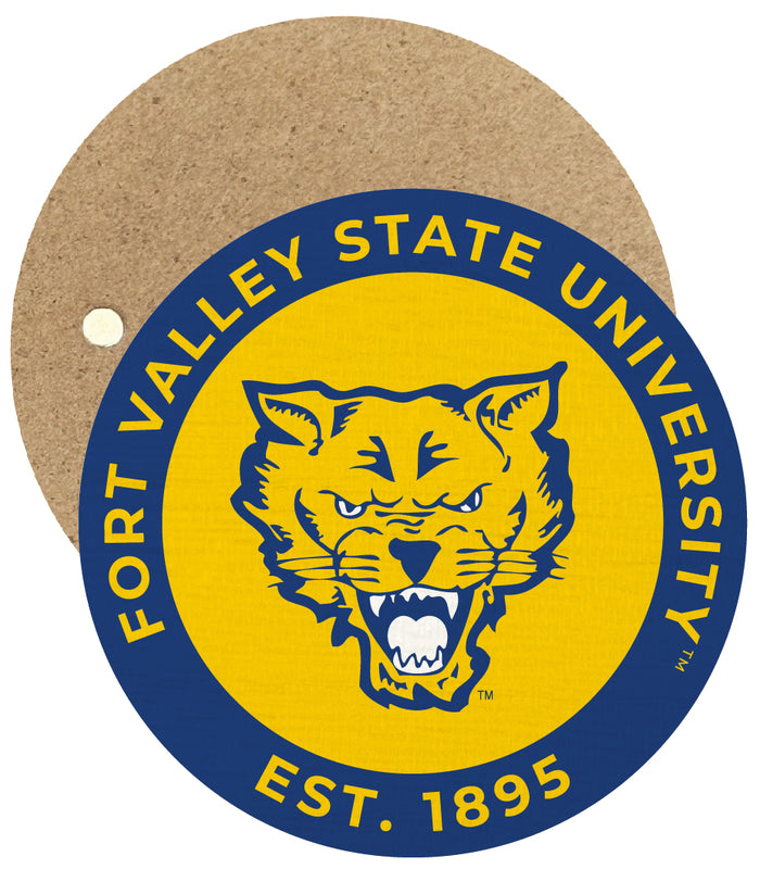Fort Valley State University Round Wooden 2.5" Fridge Magnet Officially Licensed Collegiate Product Single