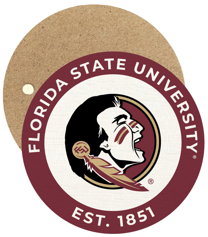 Florida State Seminoles Round Wooden 2.5" Fridge Magnet Officially Licensed Collegiate Product Single