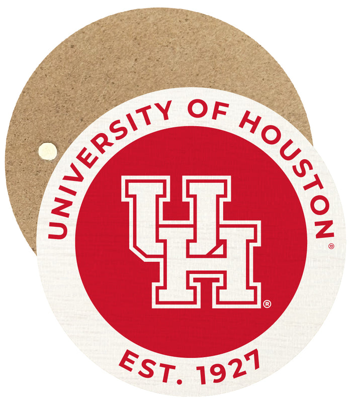 University of Houston Round Wooden 2.5" Fridge Magnet Officially Licensed Collegiate Product Single
