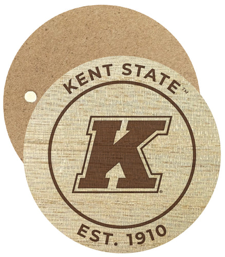 Kent State University Engraved Round Wooden 2.5