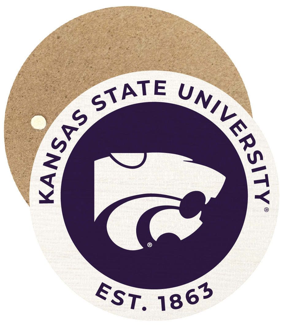 Kansas State Wildcats Round Wooden 2.5