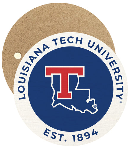 Louisiana Tech Bulldogs Round Wooden 2.5