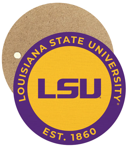 LSU Tigers Round Wooden 2.5