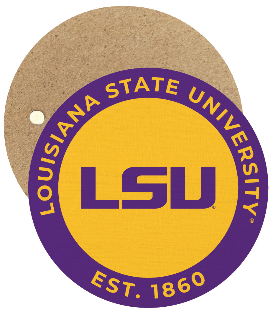 LSU Tigers Round Wooden 2.5