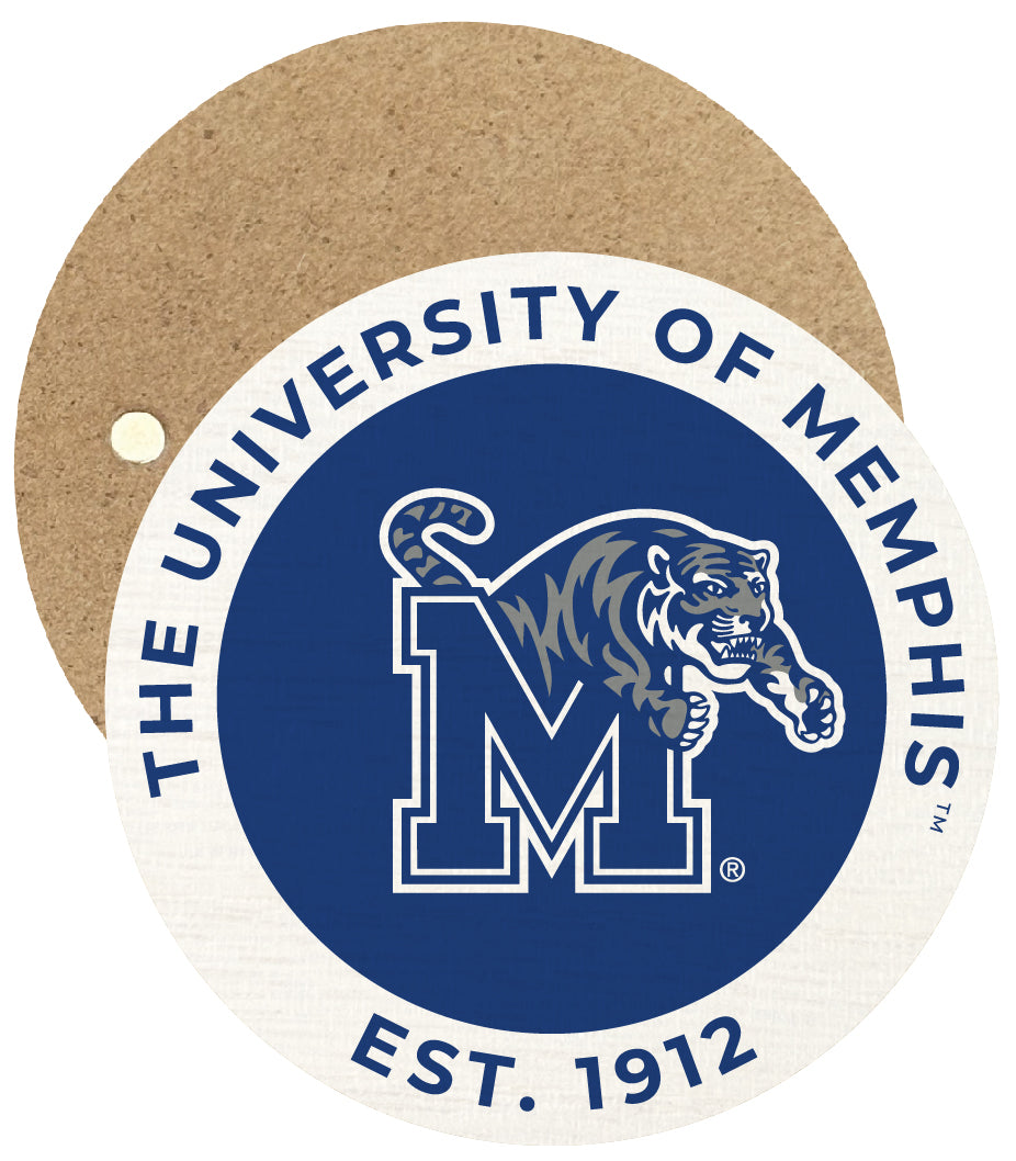 Memphis Tigers Round Wooden 2.5