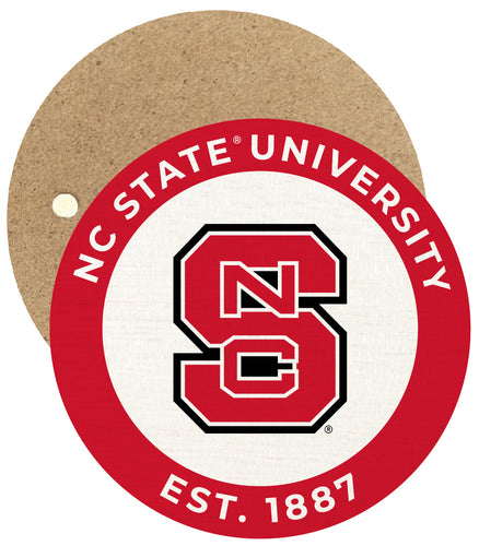 NC State Wolfpack Round Wooden 2.5