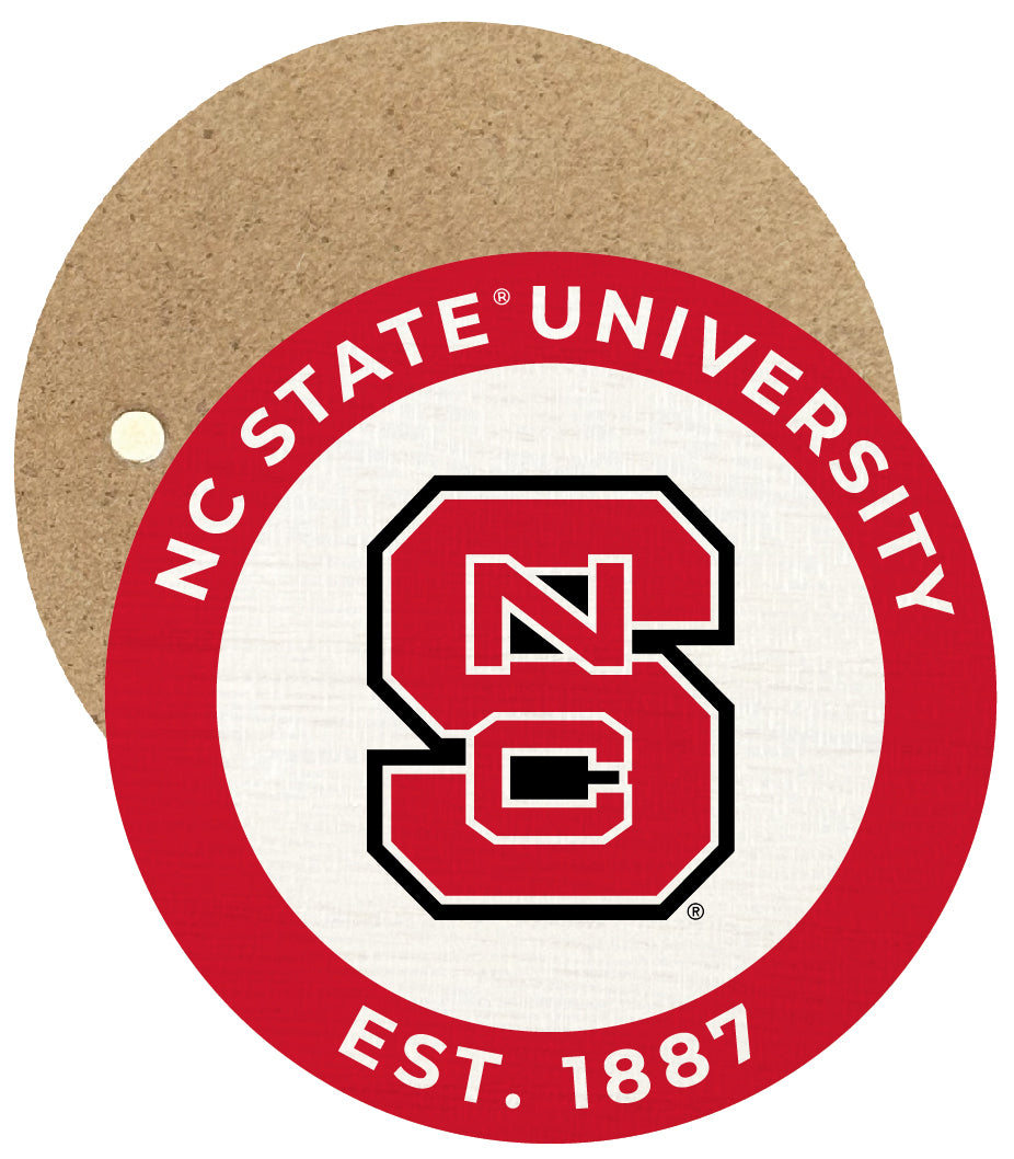 NC State Wolfpack Round Wooden 2.5