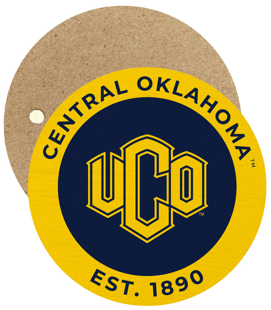 University of Central Oklahoma Bronchos Round Wooden 2.5