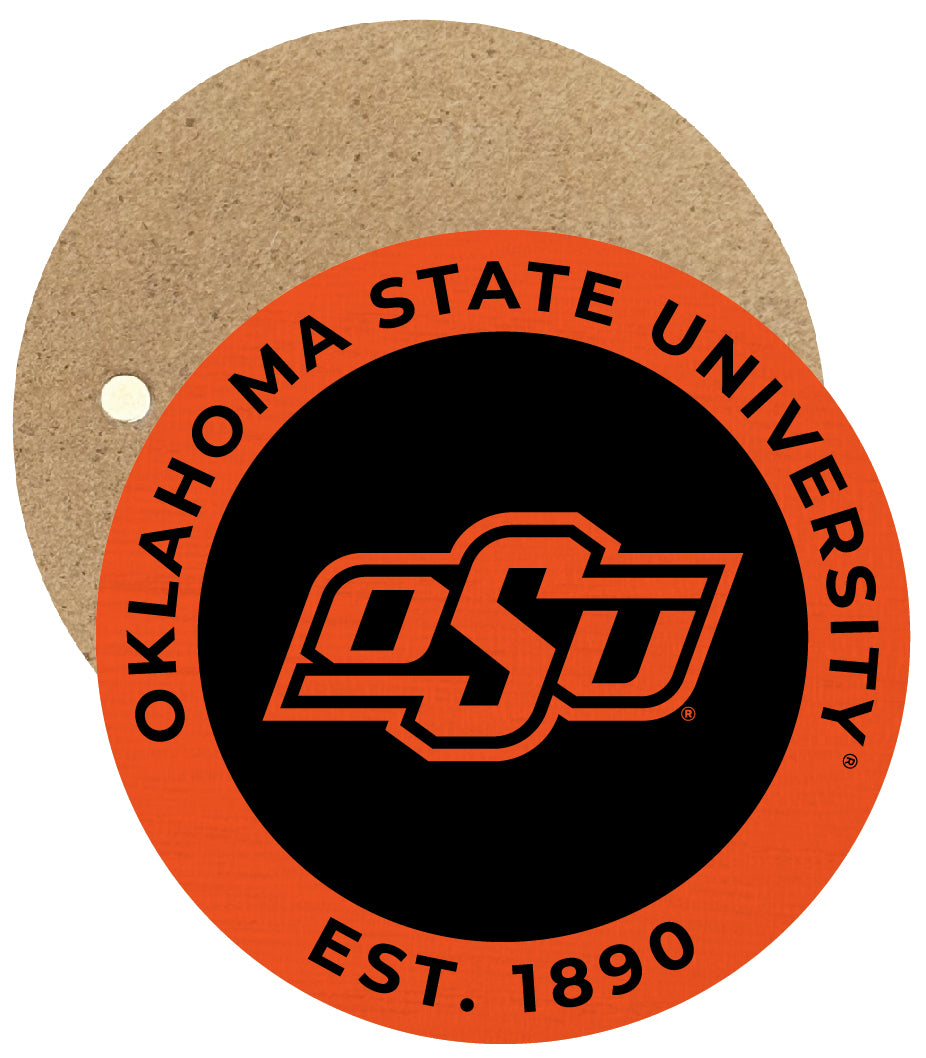 Oklahoma State Cowboys Round Wooden 2.5