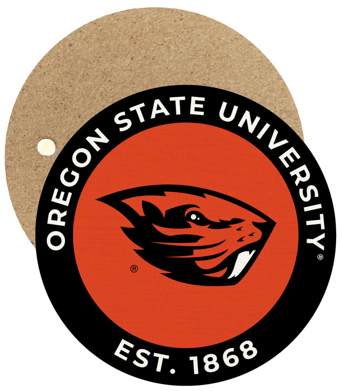 Oregon State Beavers Round Wooden 2.5" Fridge Magnet Officially Licensed Collegiate Product Single