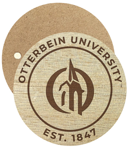 Otterbein University Engraved Round Wooden 2.5