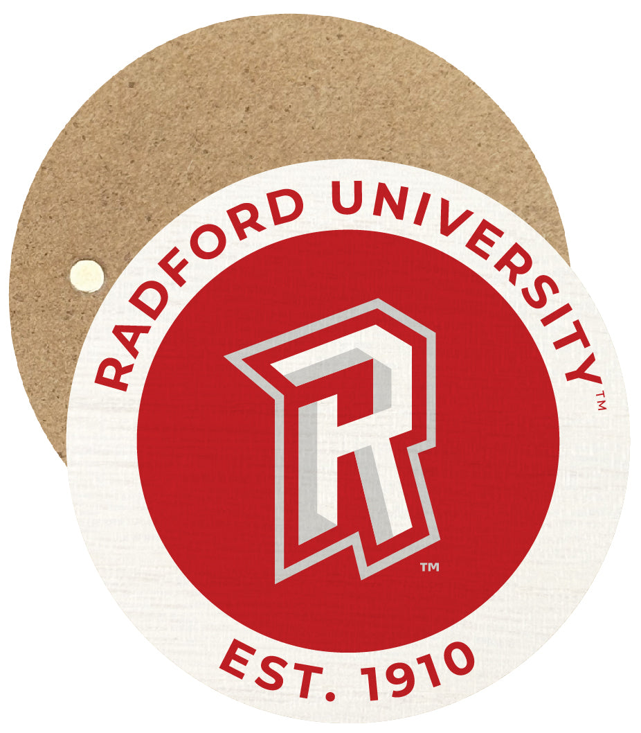 Radford University Highlanders Round Wooden 2.5