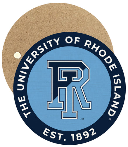 Rhode Island University Round Wooden 2.5