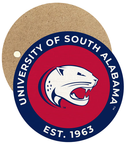 University of South Alabama Round Wooden 2.5