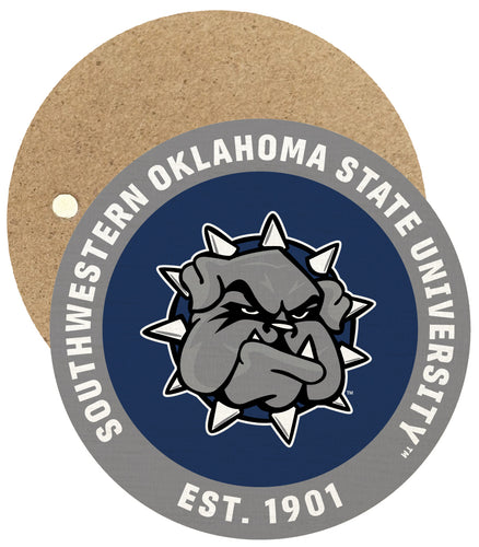 Southwestern Oklahoma State University Round Wooden 2.5