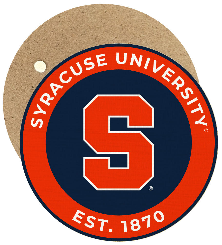 Syracuse Orange Round Wooden 2.5